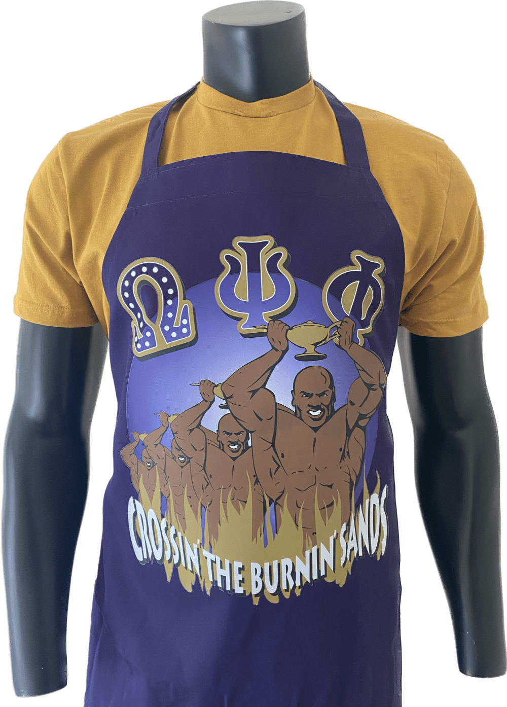 Popular Omega Psi Phi Burnin Sands Apron